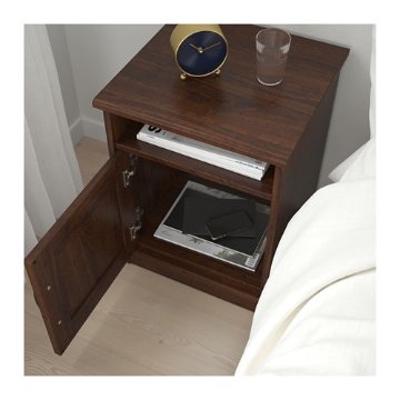 【IKEA Original】SONGESAND -ソンゲサンド- ベッドサイドテーブル ブラウン 42x40 cm画像