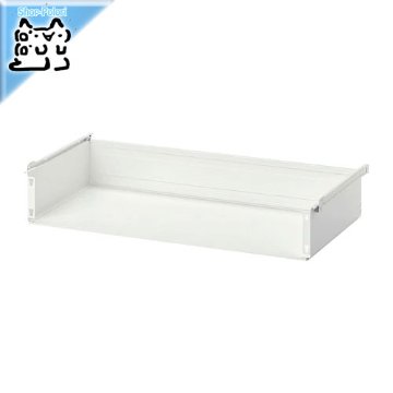 【IKEA Original】HJALPA -イェルパ- PLATSA ワードローブ用 引き出し 前部なし ホワイト 幅60cmx奥行55cm 用画像