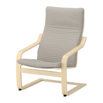 【IKEA Original】POANG -ポエング- 組み合わせアームチェア用クッションシート クニーサ ライトベージュ画像