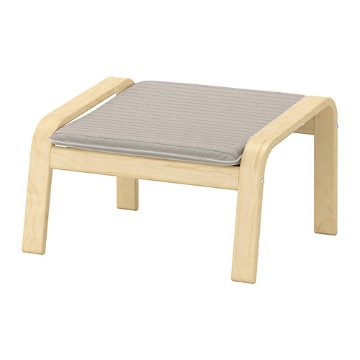 【IKEA Original】POANG -ポエング- 組み合わせフットスツール用クッションシート クニーサ ライトベージュ画像