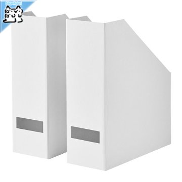 【IKEA Original】TJENA -ティエナ- マガジンファイル ホワイト 11x30 cm 2 ピース画像