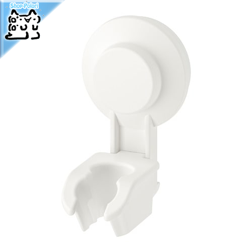 【IKEA Original】TISKEN -ティスケン- ハンドシャワー掛け 吸盤タイプ ホワイト 10 cmの画像