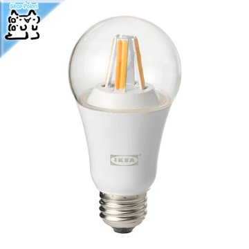 【IKEA Original】TRADFRI -トロードフリ- LED電球 E26 806ルーメン ワイヤレス調光 ホワイトスペクトラム クリア 9 W画像