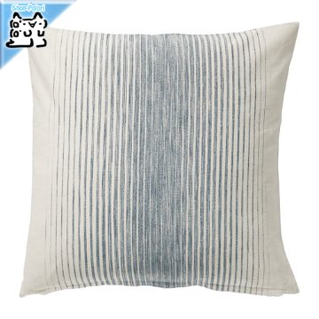 【IKEA Original】ISPIGG -イスピッグ- クッションカバー ブルー/ナチュラル 50x50 cm画像