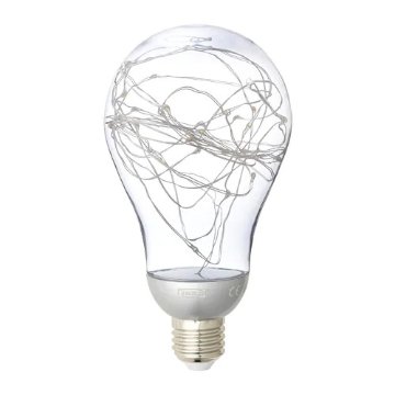 【IKEA Original】VINTERLJUS -ヴィンテルユス- LED電球 E26 20ルーメン シルバーカラー 0.6 W画像