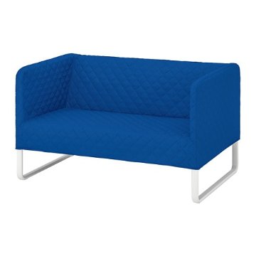 【IKEA Original】KNOPPARP -クノッパルプ- 2人掛けソファ クニーサ ブライトブルー 119x76 cm画像