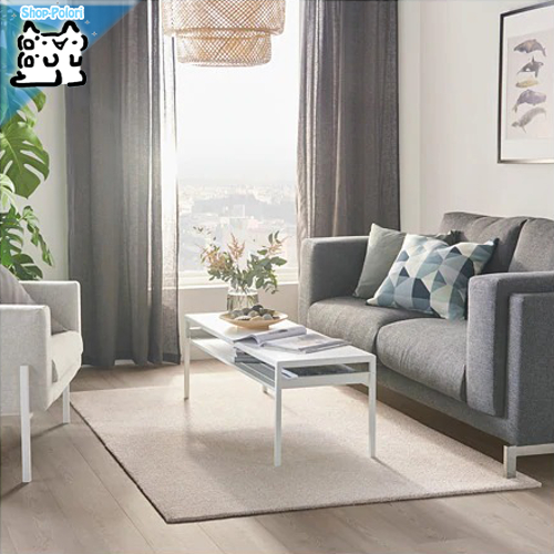 IKEA VÄXELFEL ヴェクセルフェル ラグオフホワイト