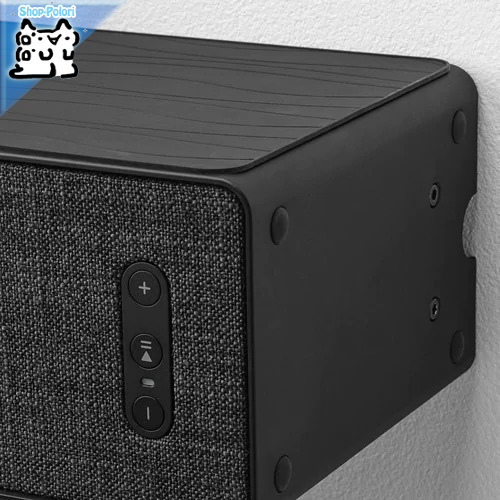 【IKEA Original】SYMFONISK -シンフォニスク- スピーカー用ウォールブラケット ブラック 86 mmの画像