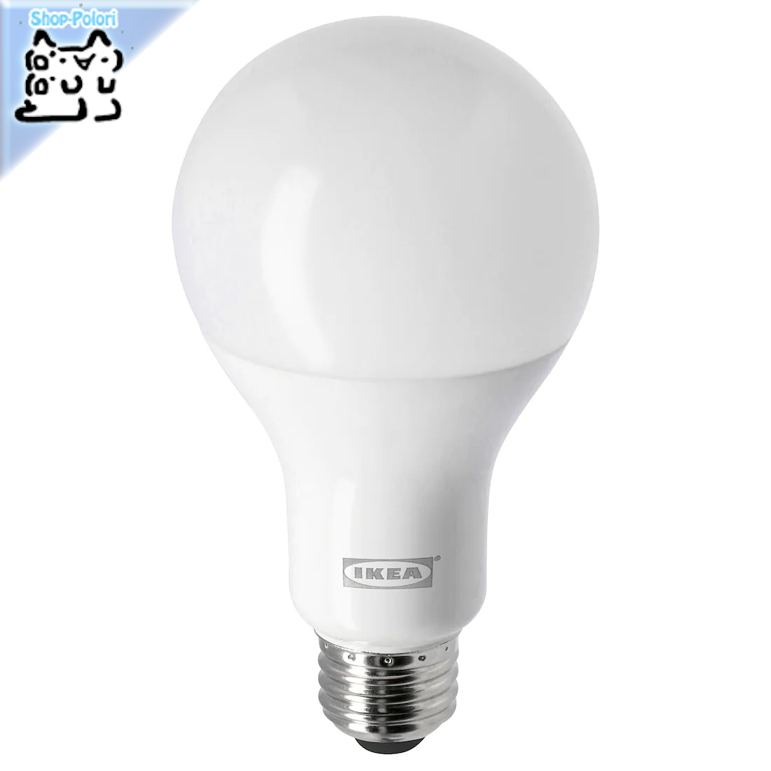【IKEA Original】LEDARE -レーダレ- LED電球 E26 1160ルーメン 色温度調光 球形 オパールホワイト 2700 ケルビン画像