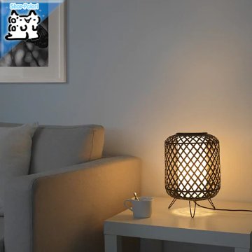 【IKEA Original】GOTTORP -ゴットルプ- テーブルランプ ブラック 24x34 cm画像