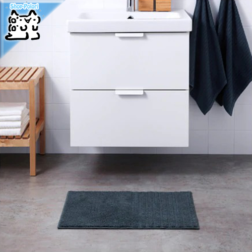【IKEA Original】VINNFAR -ヴィンファル- バスマット ダークブルー 40x60 cm画像