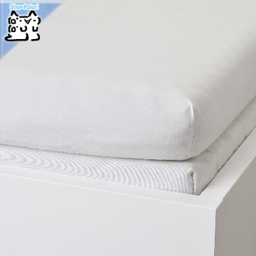 【IKEA Original】VARVIAL -ヴォルヴィアル- ボックスシーツ デイベッド用 ホワイト 80x200 cm画像