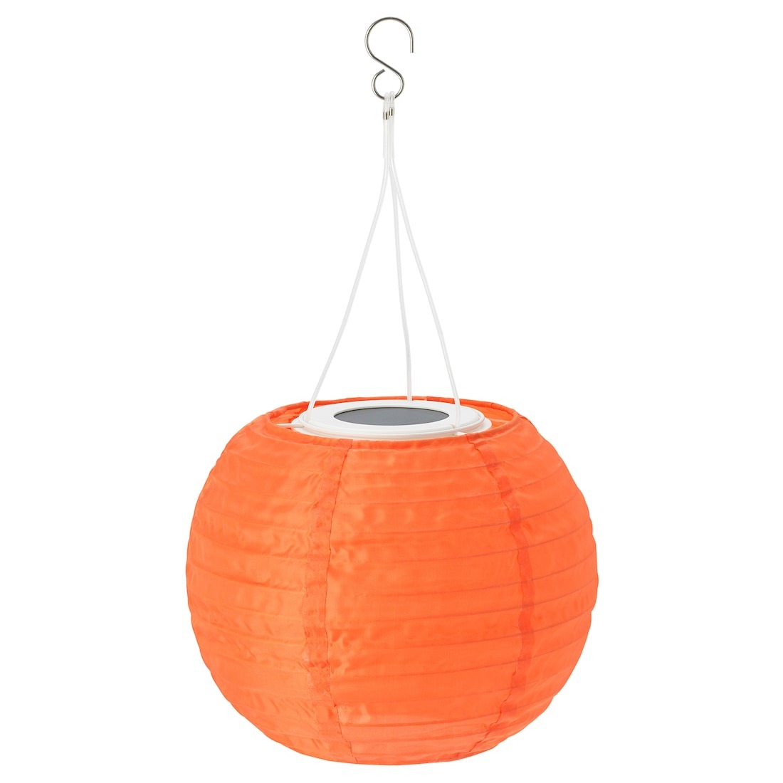 【IKEA Original】SOLVINDEN -ソルヴィンデン- LED太陽電池式ペンダントランプ 屋外用 球形 オレンジ 22 cm画像