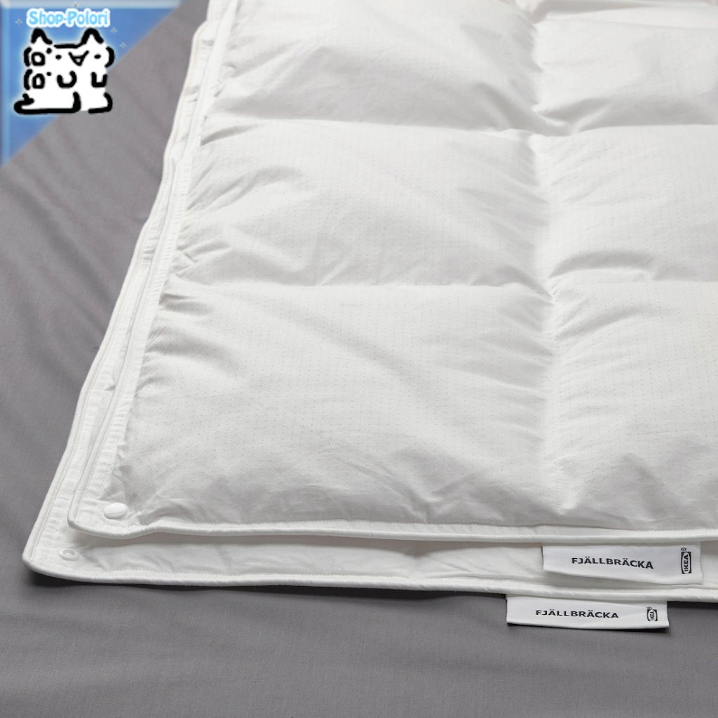 【IKEA Original】FJALLBRACKA -フィェルブレカ- 掛け布団 オールシーズン（2枚合わせ) ダウン 200x200 cmの画像