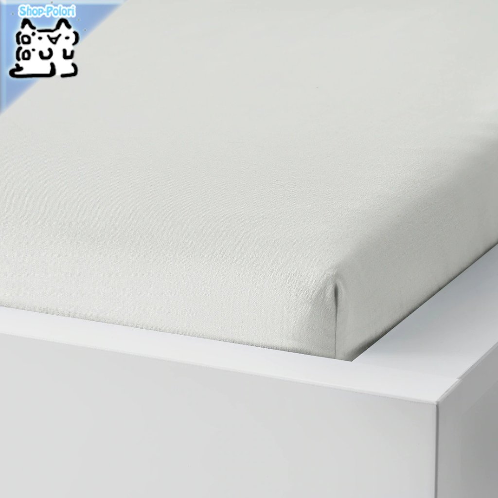 【IKEA Original】TAGGVALLMO -タッグヴァッルモ- ボックスシーツ ホワイト シングルサイズ 90x200 cmの画像