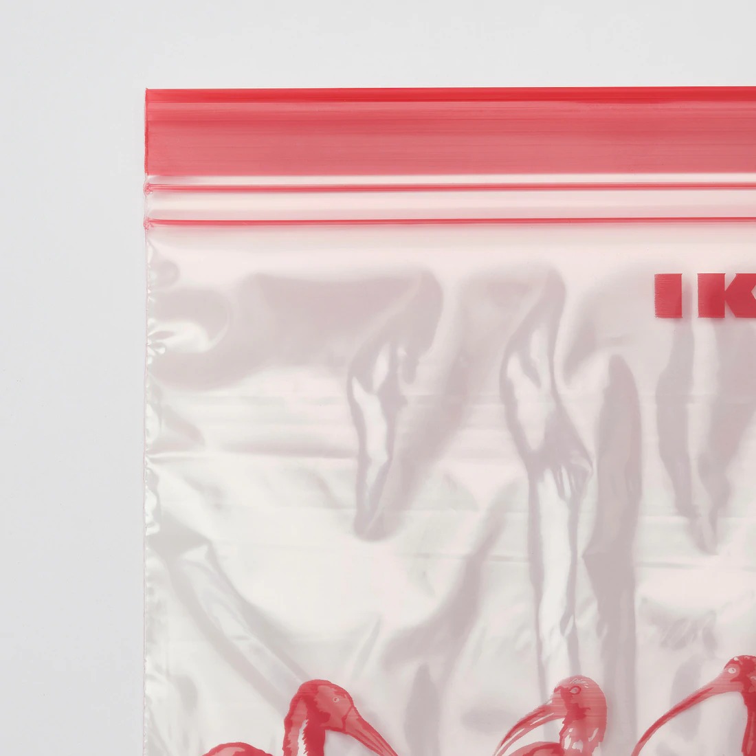 【IKEA Original】ISTAD -イースタード- フリーザーバッグ 模様入り ピンク 1 L 25 ピース画像