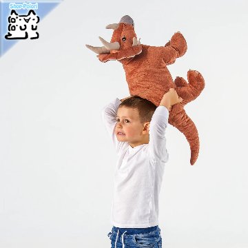 【IKEA Original】JATTELIK -イェッテリク- ソフトトイ 恐竜/恐竜/トリケラトプス 69 cm画像
