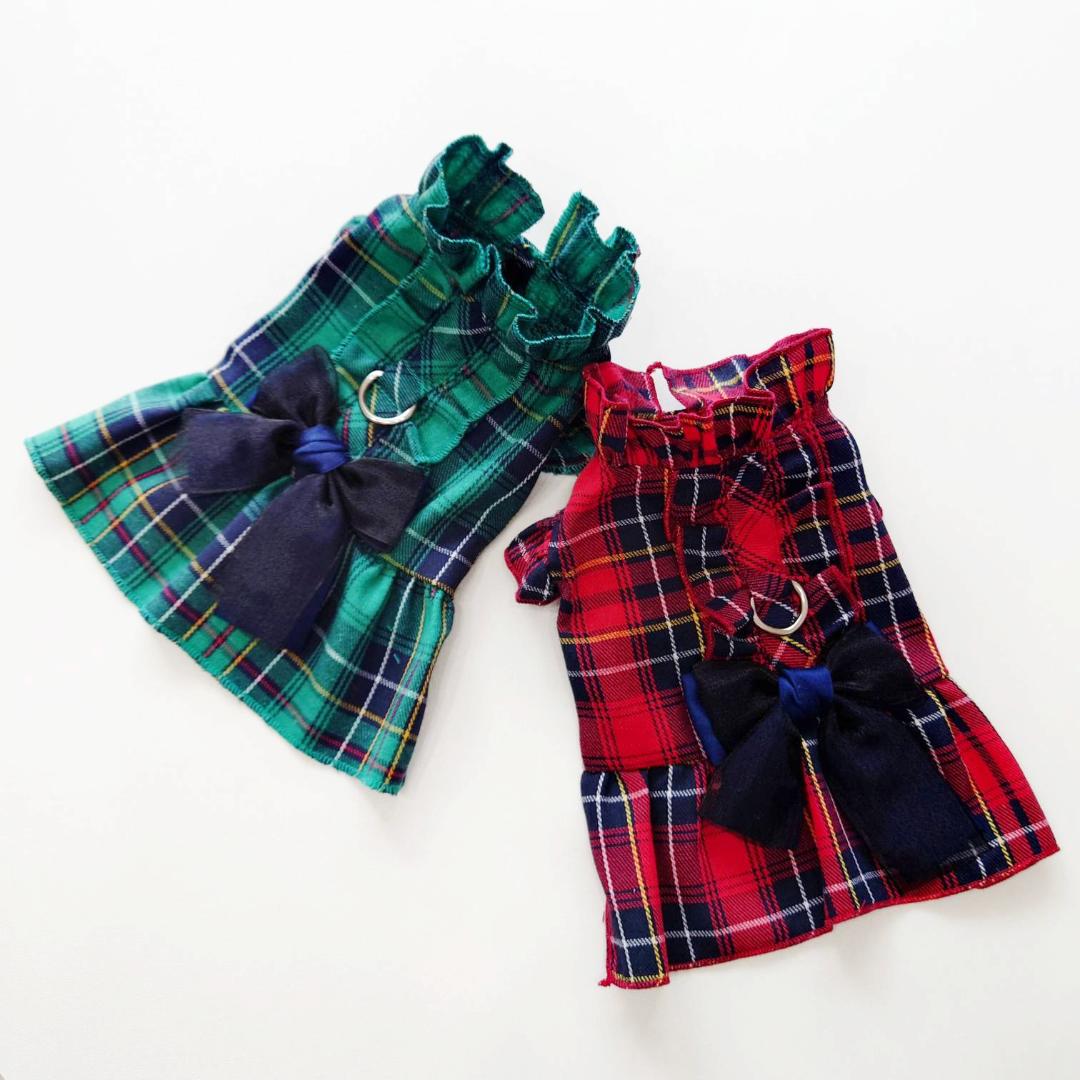 tartan check one-pieceの画像