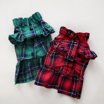 tartan check one-pieceの画像