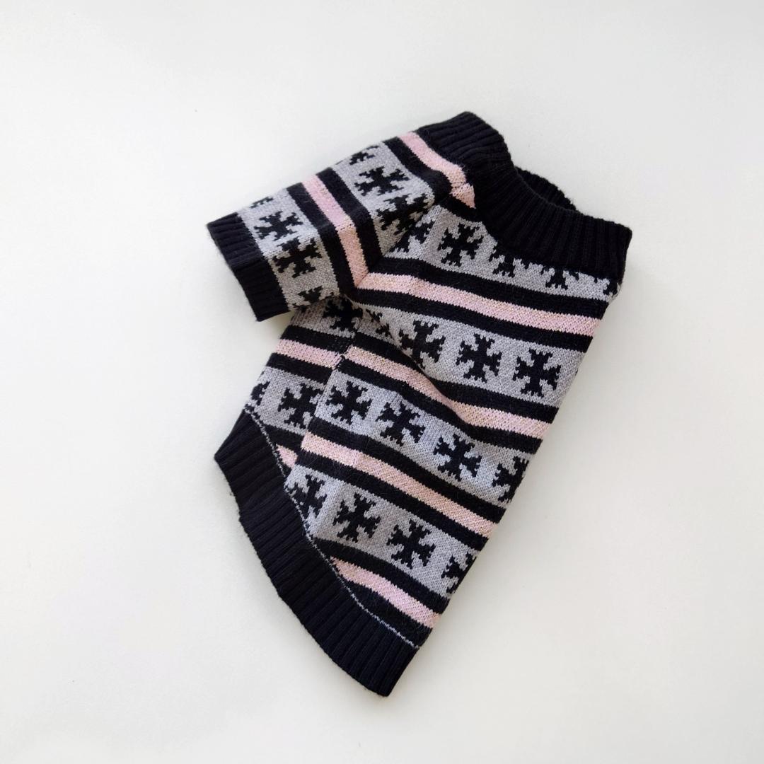 cross pattern knit topsの画像