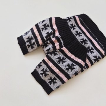 cross pattern knit topsの画像