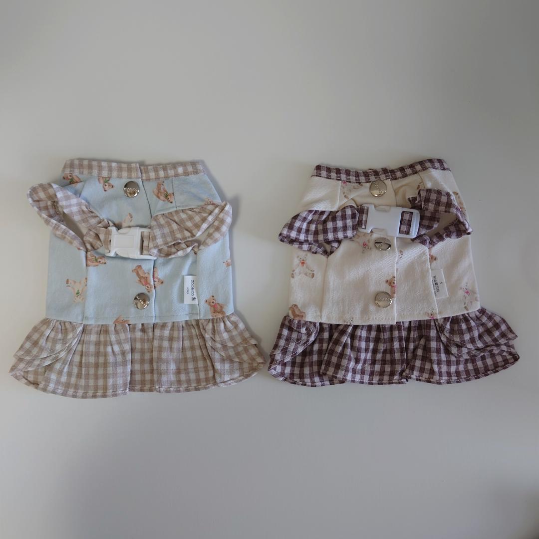 LASTアイボリーLのみ)bear frill ハーネストップスの画像