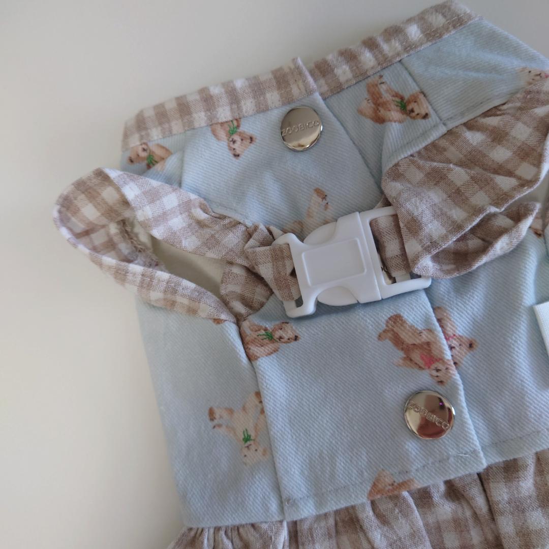 LASTアイボリーLのみ)bear frill ハーネストップスの画像