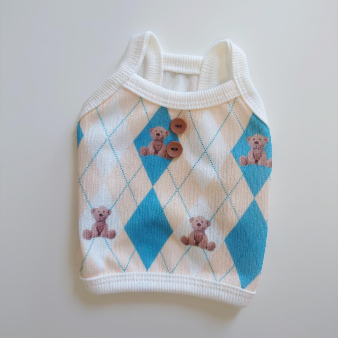 アーガイルベア柄キャミの画像