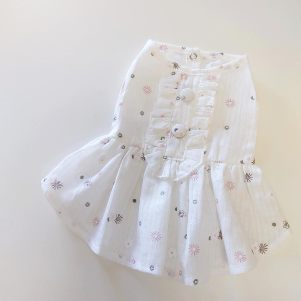 (LAST XSサイズ1点のみ)refresh flower ワンピースの画像