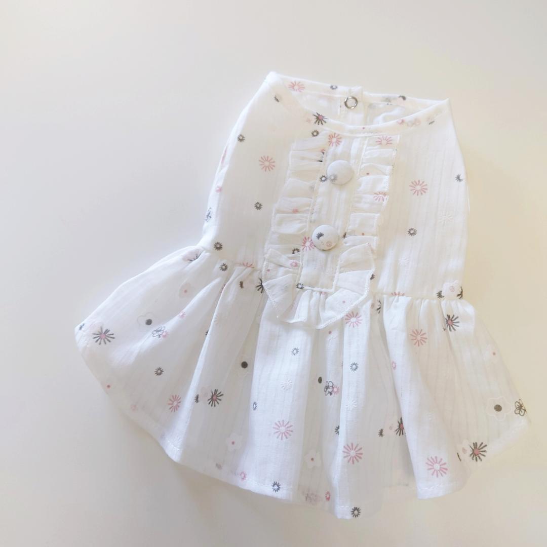 (LAST XSサイズ1点のみ)refresh flower ワンピースの画像
