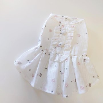 (LAST XSサイズ1点のみ)refresh flower ワンピースの画像