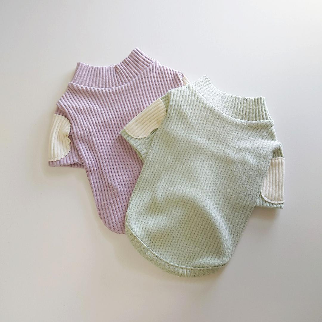 LASTグリーンLサイズのみ)Daily Patch Rib Neck Topsの画像