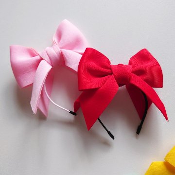 big ribbon カチューシャの画像