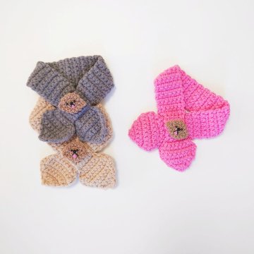 poodle brooch knitscarfの画像