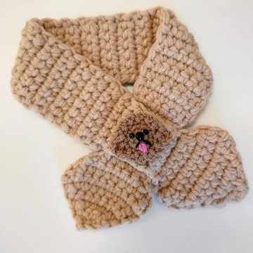 poodle brooch knitscarfの画像