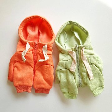 color zip up hoodieの画像