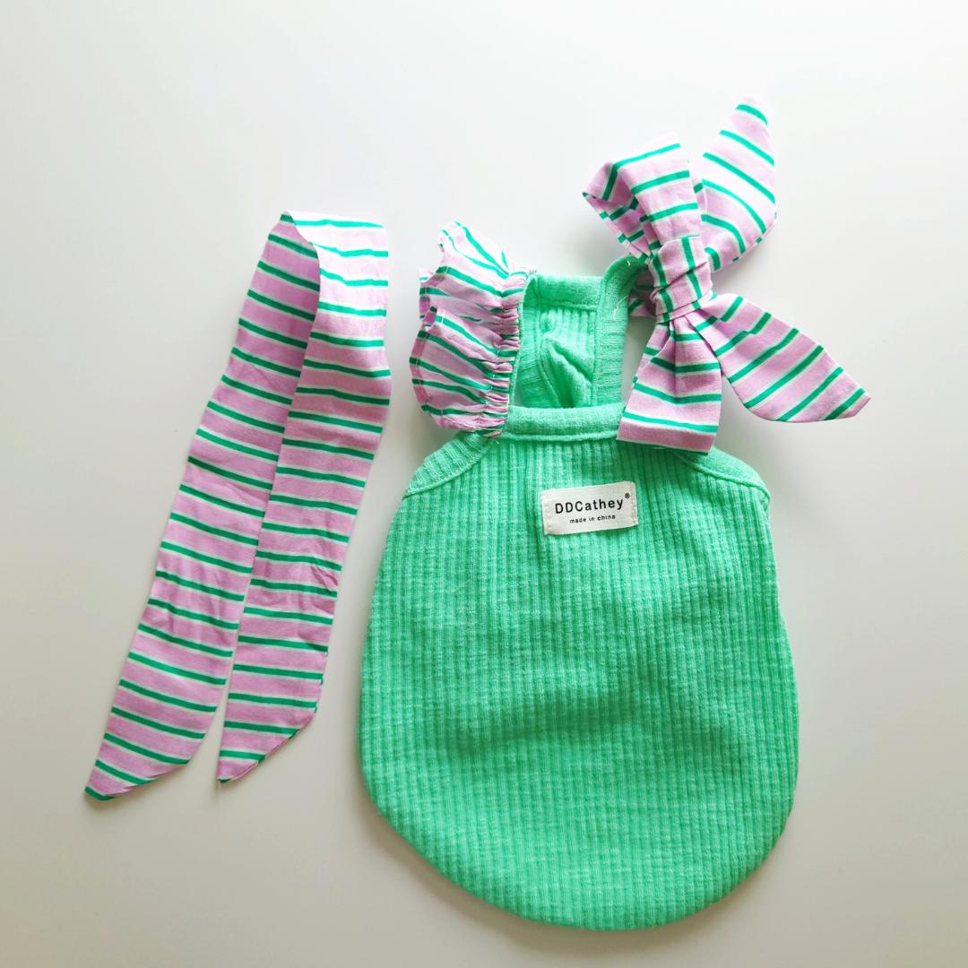 striped ribbon camisoleの画像