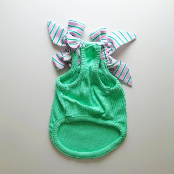 striped ribbon camisoleの画像