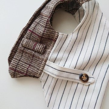 glen check vestの画像