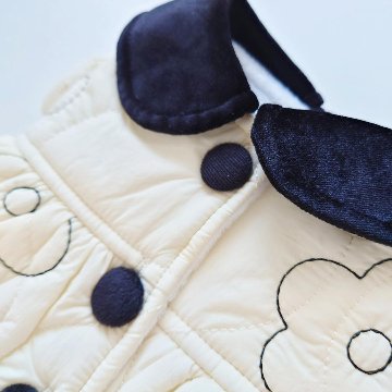 flower stitch coat one-pieceの画像