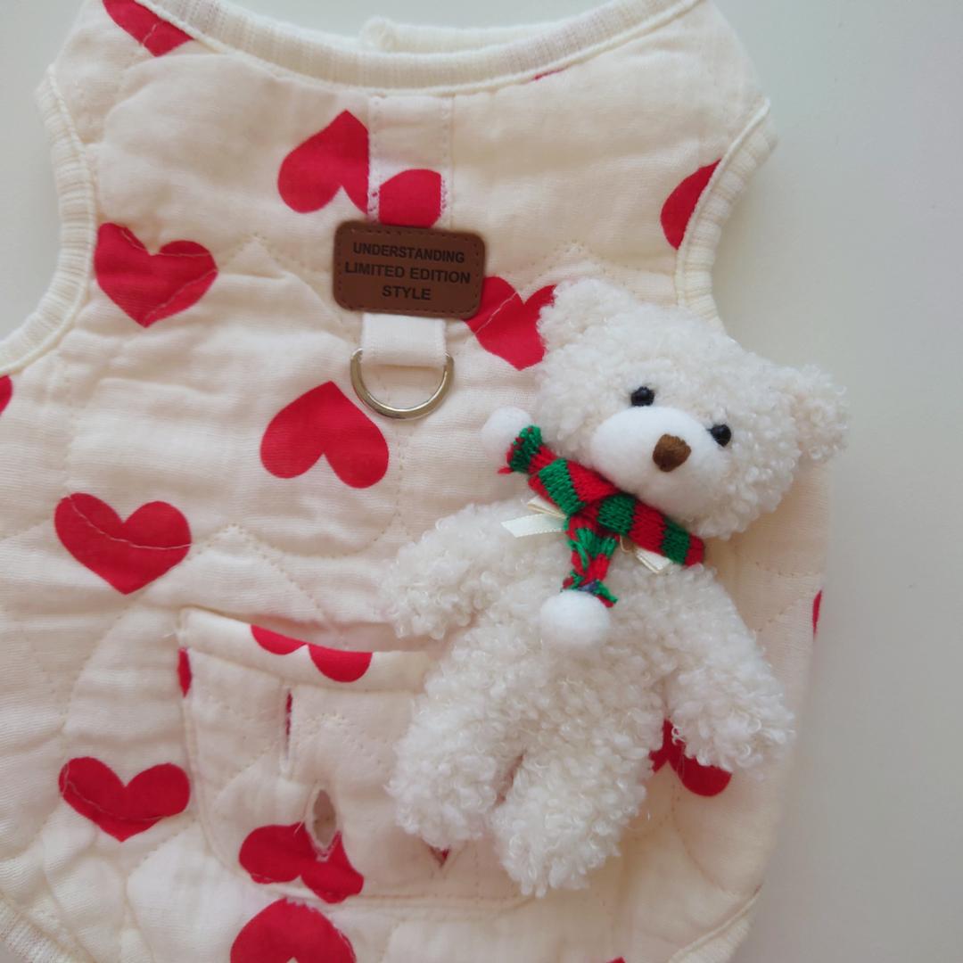 heart bear vestの画像