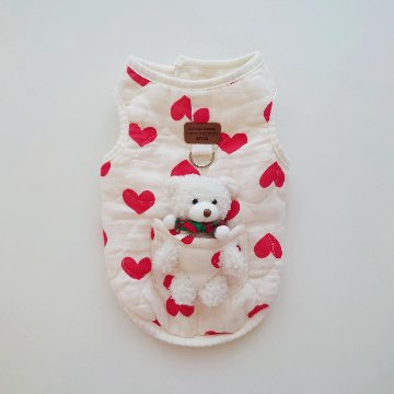 heart bear vestの画像