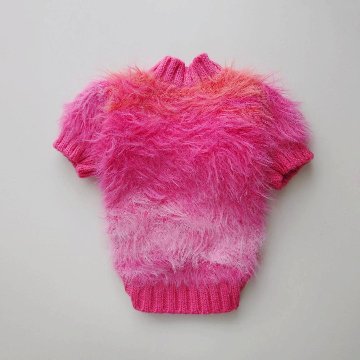 LASTサイズMのみ)pink gradation shaggy knitの画像