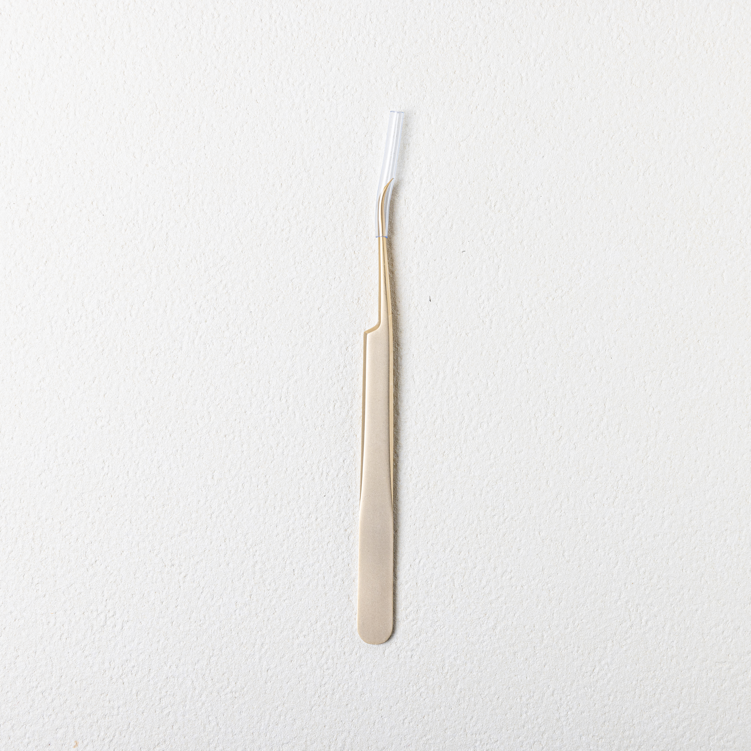 タイトツイーザー プロ用 ボリュームラッシュ用 軽量タイプ　マットゴールドの画像