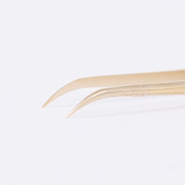 タイトツイーザー プロ用 ボリュームラッシュ用 軽量タイプ　マットゴールドの画像