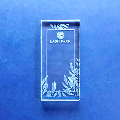 ラッシュプレート　長方形　クリスタルの画像