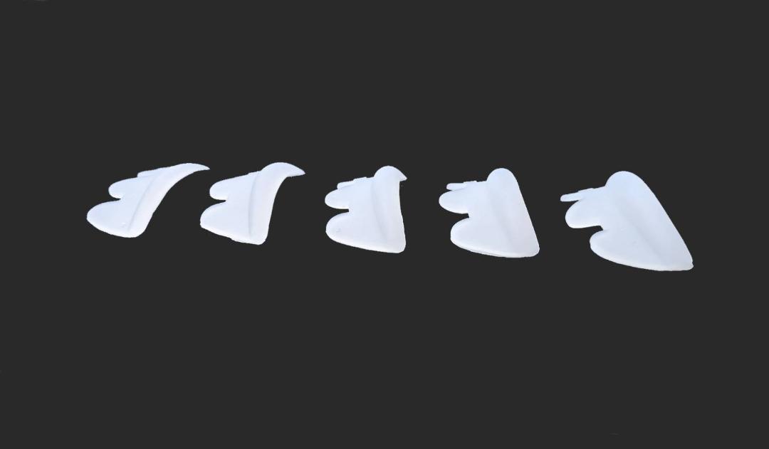 まつ毛パーマ用クラウンロッド ホワイト 5種類 ５ペアセット　Cカール 画像