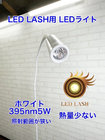 LEDライト 395nm ホワイト LED LASH画像
