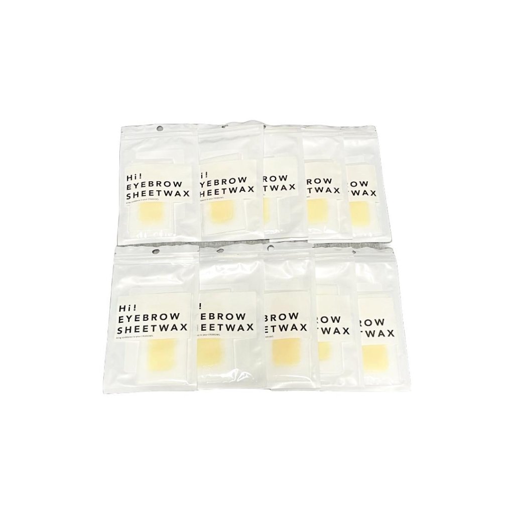 アイブロウシートワックス Hi! EYEBROW SHEET WAX10パックセット（1パック10組20枚入り）の画像