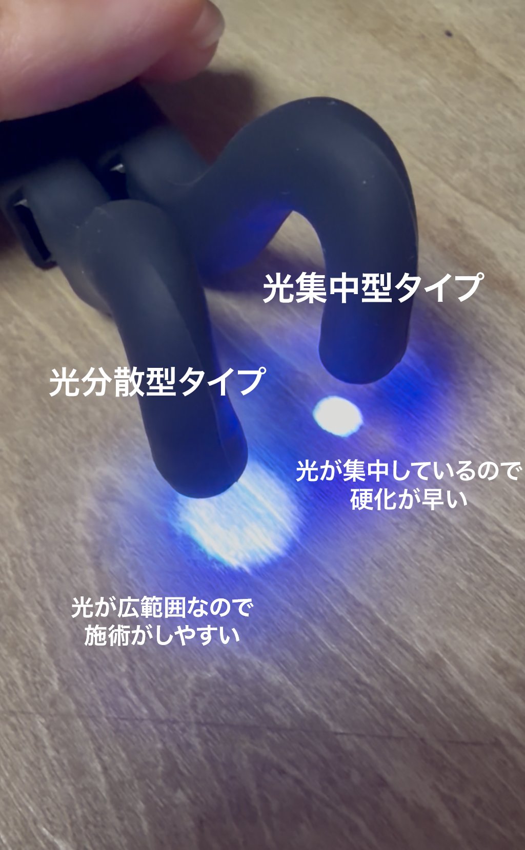 光分散型 LED DAINAダイナライト コードレス まつ毛エクステライト